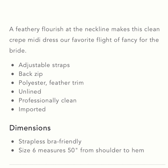 NWT Anthropologie Elliatt Ivory Feather Trim MIDI in Size Large - Picture 6 of 17